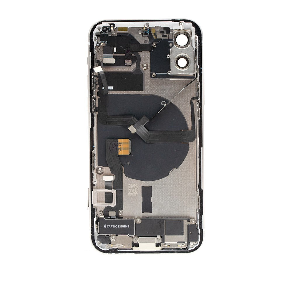 Rear Housing with Full Set Parts for iPhone 12-White (Purple) Rear Housing with Full Set Parts for iPhone 12-White (Purple)
